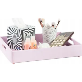 Obraz Dřevěná bedýnka 40x30x6 cm Růžová