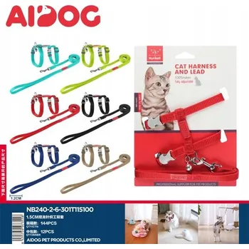 Postroj pro psa 1,5 cm Nylonové postroje pro kočky s vodítkem (Vyberte si vzor / Select Pattern) 1.5