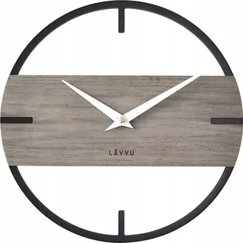 Hodiny LAVVU Stylové dřevěné hodiny LOFT v industriálním vzhledu ⌀35cm LCT4011 (LAVVU Stylové dřevěné hodiny LOFT v industriálním vzhledu ⌀35cm LCT4011)