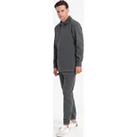 Ombre Mens tracksuit set sweatshirt with polo collar + pants