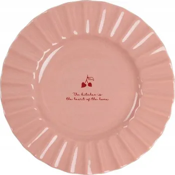Talíř Dezertní talíř CHERISH LOVE růžový 21 cm HOMLA