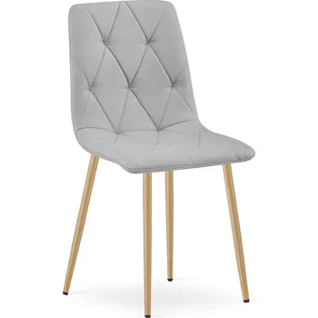 Jídelní židle Jídelní židle LIBRA - světle šedá s kovovým nohama buk Počet židlí: 1ks