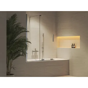 Ravak Vanová zástěna Roll 150x100 cm chrom X786A0C00Z1