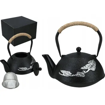 Konvice na čaj LITINOVÝ VAŘIČ ČAJE SMALTOVANÁ ORGANIZÉR ZÁZVOR KONVICE OZDOBNÁ