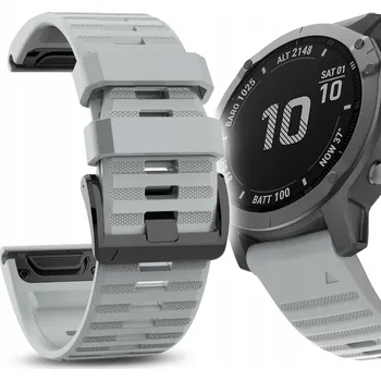 Řemínek na hodinky Řemínek JG Smart pro Garmin 26mm šedý