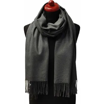 Šála Šála kašmírová - hematitově šedá jednobarevná