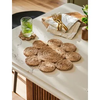 prostírání Jutové prostírání Enslow Natural - set 4 ks