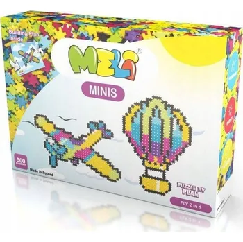 ostatní stavebnice Stavebnice Meli Minis Fly 2v1 Letadlo a Balón 500 dílů