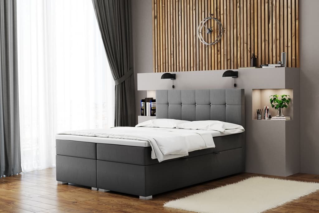 Čalouněná postel Lindt - Mat Velvet 93 200x200