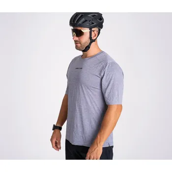 cyklistický dres KELLYS Funkční tričko FLOW gray - L