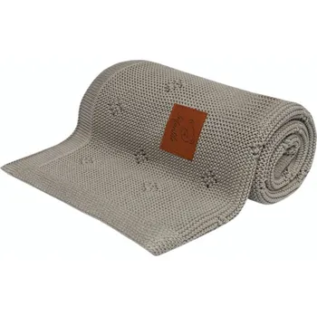 Dětská deka Infantilo Pletená deka Bamboo Diamond 80x100 cm Olivová