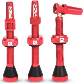 ventilky P2R FR-11C AL červená 46mm (1 ks) (Bezdušový ventilek P2R tubeless valve FR-11C, AL, 46mm, RED (OEM) Tubeless valves, 46 mm)