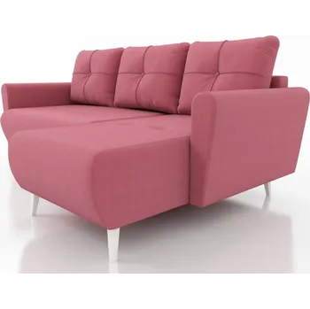 Sedací souprava Rozkládací sedací souprava do L Monet - růžová