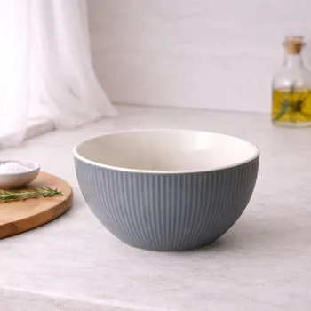 BOLTZE Miska tmavě šedá Ranura