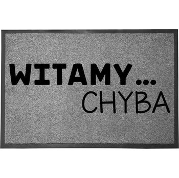 Rohožka Vstupní rohožka šedá 40x60 cm - Vítejte (asi) - vtipná rohožka ke dveřím