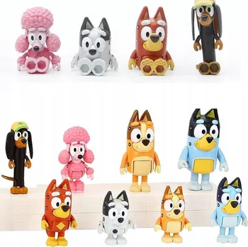Figurka FIGURKY BLUEY RODINA – KOMPLETNÍ SADA 8 DÍLŮ 6-8 CM – HRAČKY – DÁREK
