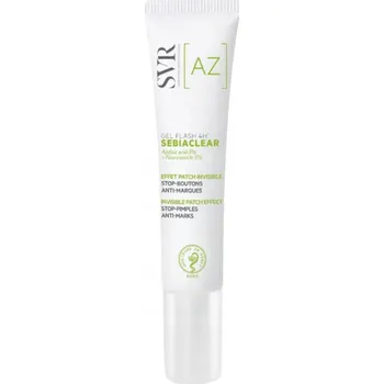 Pleťový krém SVR Sebiaclear Gel Flash 4 H Gel na pupínky – lokální péče na obličej proti nedokonalostem, 15 ml