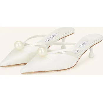 Dámské sandále Jimmy Choo Dámské Mules Sana, bílá, 40