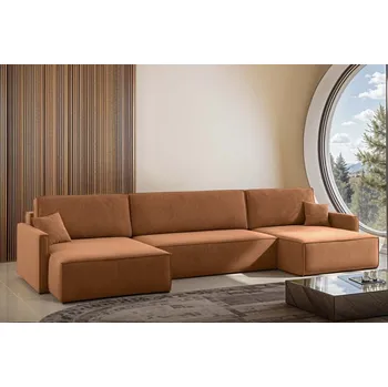 Sedací souprava Rozkládací sedací souprava do U Karlos - Oranžová