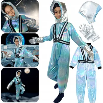 Karnevalový kostým KOSTÝM ASTRONAUTA Převlek KOSMONAUTA Kombinéza NA KARNEVAL 110 116 122