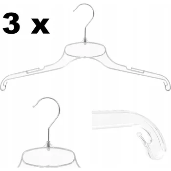 Věšák Šatní ramínko plastový Botle bezbarvý