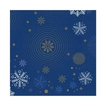 Papírový ubrousek PAPÍROVÉ UBROUSKY TMAVĚ MODRÉ 33x33cm 20 ks GODAN