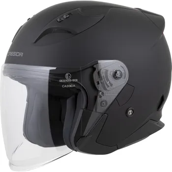 Helma na motorku Přilba reflex 2.0 solid, cassida (černá matná/tmavě šedá, vel. s)