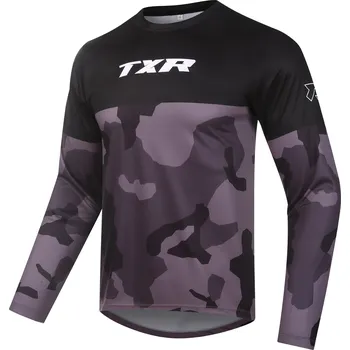 Moto dres Motokrosový dres TXR Camo šedý Velikost: XXL