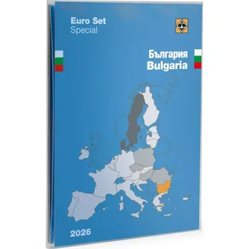 Leuchtturm Mincovní karta Bulharsko - na 1 sadu euromincí