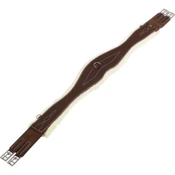 Podbřišník EQUESTRO Podbřišník anatomický Alizee New Equestro, s beránkem, tmavě hnědý Délka: 120 cm