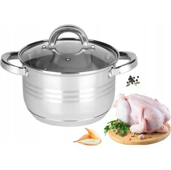 Hrnec NEREZOVÁ OCEL HRNEC 24 CM 6,1 L 7vrstvé dno PLYNOVÁ INDUKCE Rossner