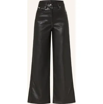 Dámské kalhoty Calvin Klein Jeans Dámské Kalhoty Marlene V Koženém Vzhledu,...