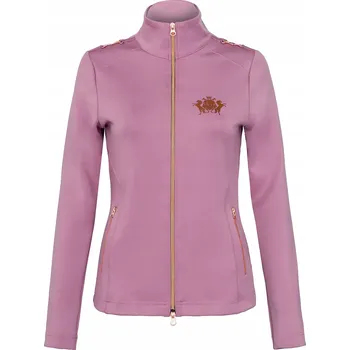Dámská mikina Mikina jezdecká dámská EQUESTRIAN QUEEN 25AW na zip růžová M