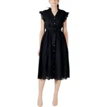 Černé košilové šaty Vila Clothes