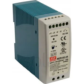 Spínaný zdroj BERM pro průmyslové PLC automaty MDR-60-24 60W H3