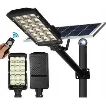 Venkovní osvětlení VÝKONNÁ SOLÁRNÍ LAMPA LED 1200W POULIČNÍ SVĚTLO S DÁLKOVÝM OVLÁDÁNÍM A VELKÝM SOLÁRNÍM PANELEM