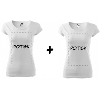 Textilie k potisku Sada dámských triček pro nejlepší kamarádky Barva: Bílá, Velikost: M