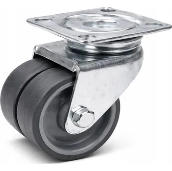 Pojezdové kolečko Nábytkové kolečko otočné 50 mm, kolečko na nábytek 70 kg bez brzdy, dvojité