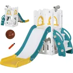 Dětská skluzavka 5v1 70 x 177 x 92 cm | žlutá