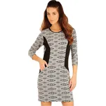 Dámské šaty s 3/4 rukávem Litex 90361 černobílá