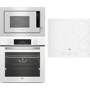Set domácích spotřebičů Vestavný set Set Beko BBIM 14300WMS + Beko BMGB 25333WG + Beko HII 64200FMTW