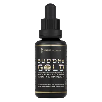 Speciální výživa Primal Alchemy Buddha Gold (Reishi spórový olej), 30 ml