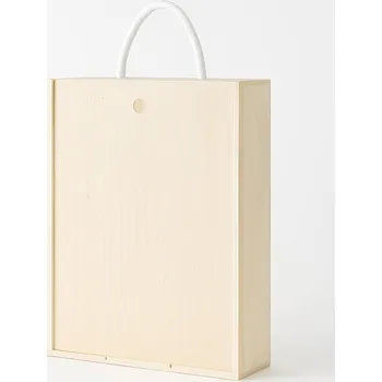 Obraz Dřevěná bedýnka Pinus 30x11x35 cm