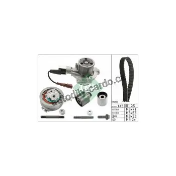 Rozvod motoru Sada rozvodového řemene s vodní pumpou INA 530069930