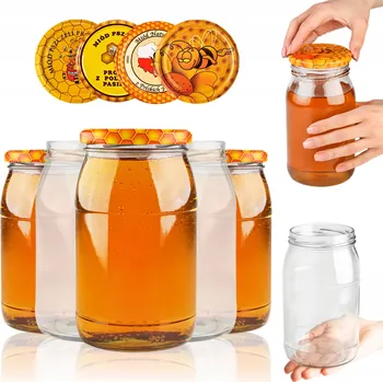 Sklenice Sklenice s víčkem Superbutelki, průměr 98 mm, 48 ks