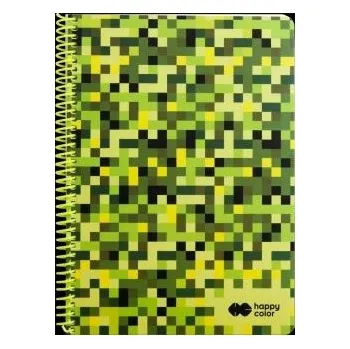 Sešit Sešit A4 s mřížkou Happy Color, 80 listů