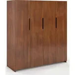 Skříň Bergman 4D buk Odstín moření: Ořech