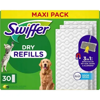 Utěrka Swiffer DRY REFILLS Suché Utěrky Náhradní Náplně do Mopu 30 ks