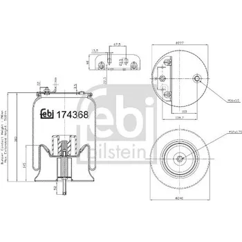 Mech, pneumatické odpružení FEBI BILSTEIN 174368