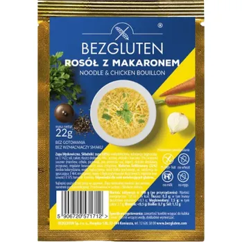 Hotové jídlo Bezgluten Polévka Kuřecí vývar s nudlemi bez lepku 22g